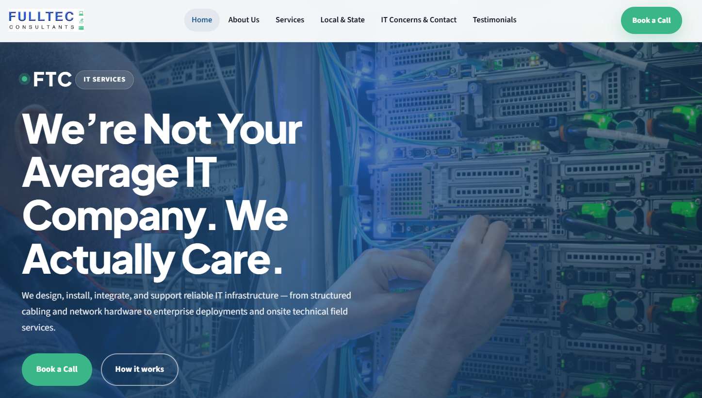 Website built for Anthony Fuller